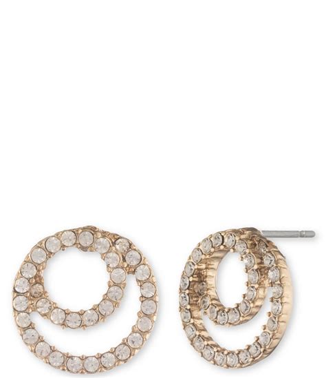 givenchy earrings round crystal stud|givenchy gold plated earrings.